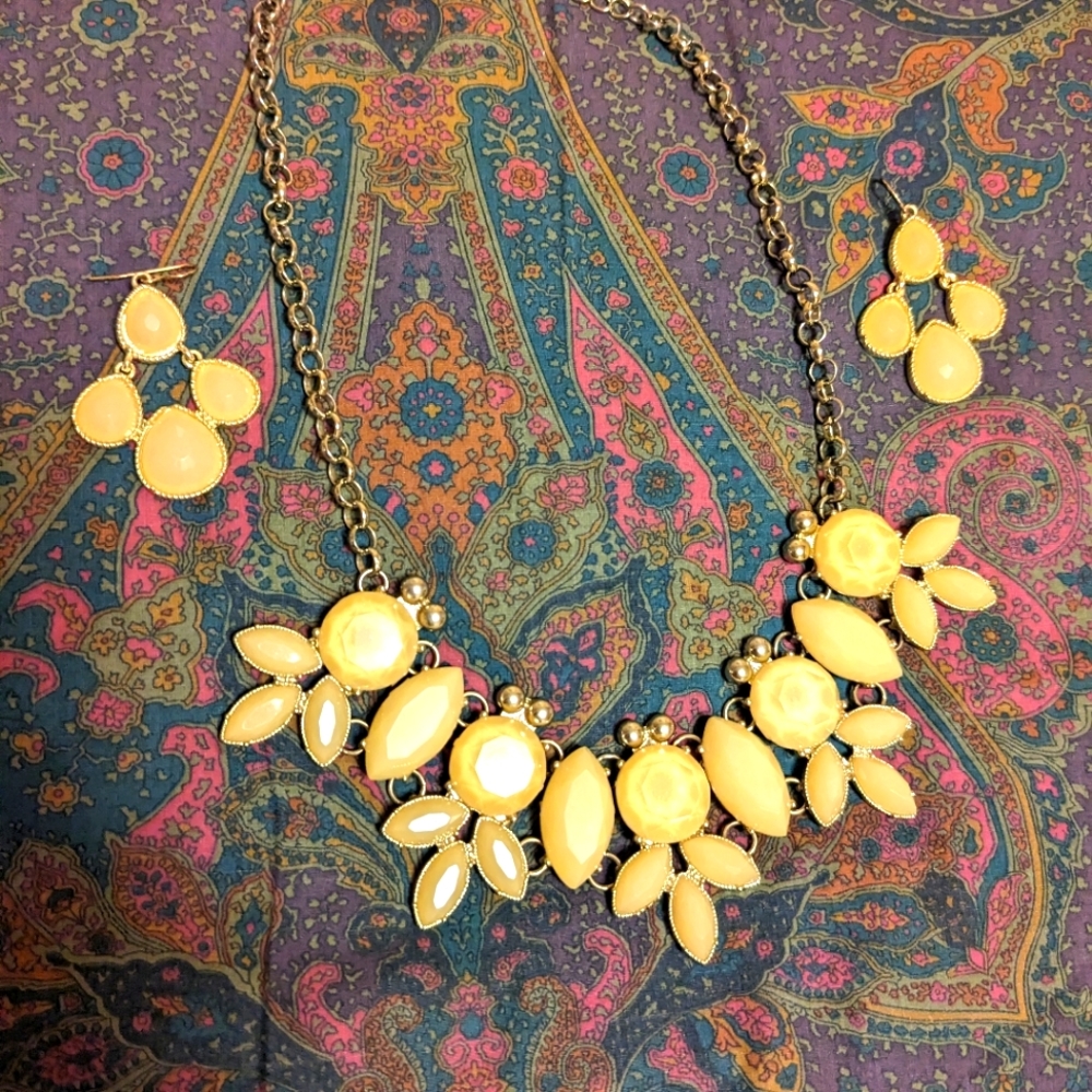 Francesca's necklace and earrings